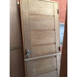 porta maciça de madeira preço em Moema
